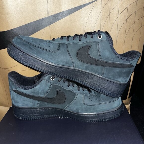 NEW Nike Air Force 1 Low \'07 WB Triple Black Nubuck CJ9179-001 Men Size 12 main image 7